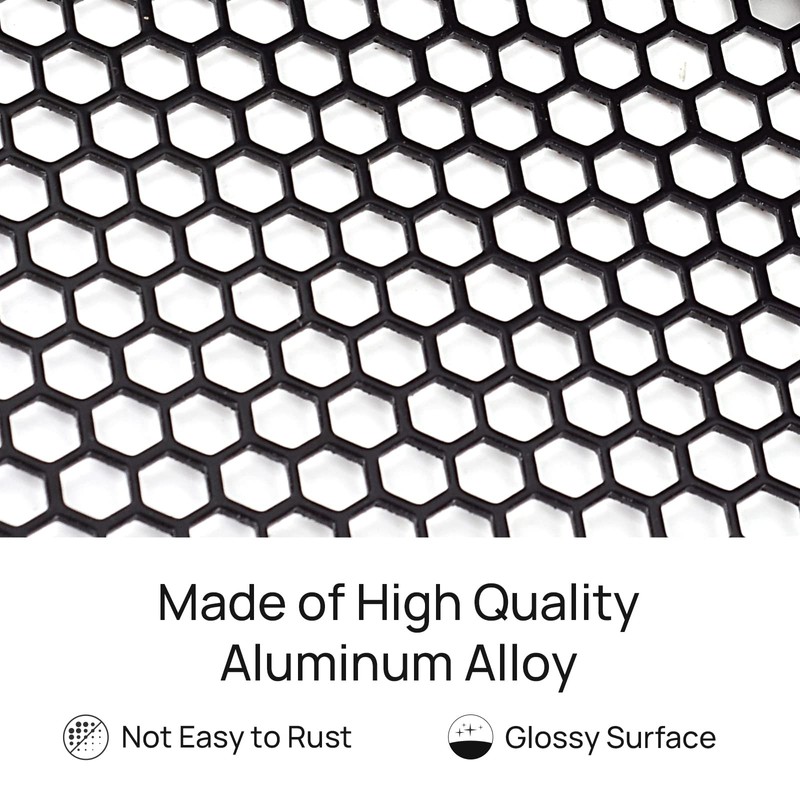 AggAuto Motorcycle Front Grill Mesh Compatible With Can-Am Ryker, Aluminum
