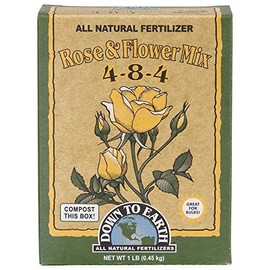 Down to Earth All Natural Rose & Flower Bulb Fertilizer Mix 4-8-4, 1 lb
