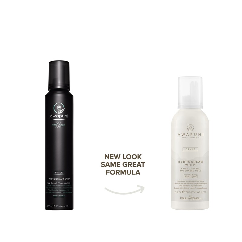 Awapuhi Wild Ginger by Paul Mitchell HydroCream Whip Mousse, Frizz