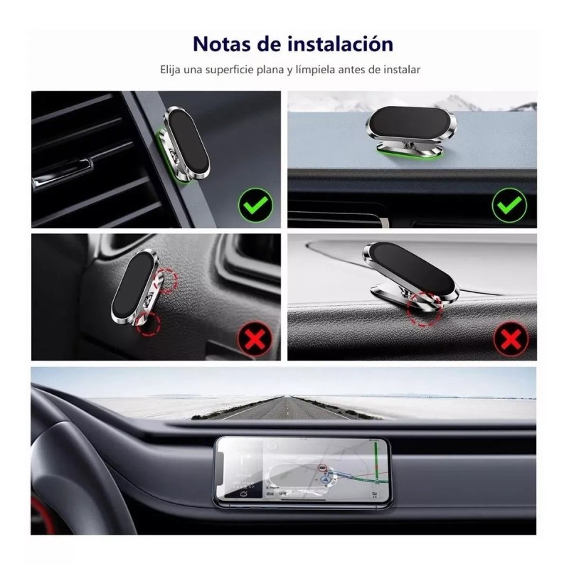GDTHOMAS,iman para celular,porta celular para carro Soporte Magnético Celular Para