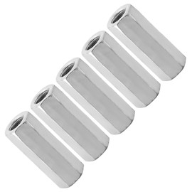 Garosa 5pcs M12 Long Rod Nut Hex Hexagonal Sleeve Nut Standoff Threaded Fasteners Screw Zinc Extended Hex Nut Screw Wire Connecting Rod Connection Cap Joint Nut(M12*50),nut