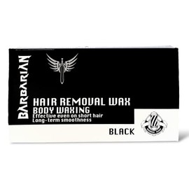 Hair Removal Wax | Barbarian Body Wax | Effective on Short Hair | Long-term Smoothness (Black)