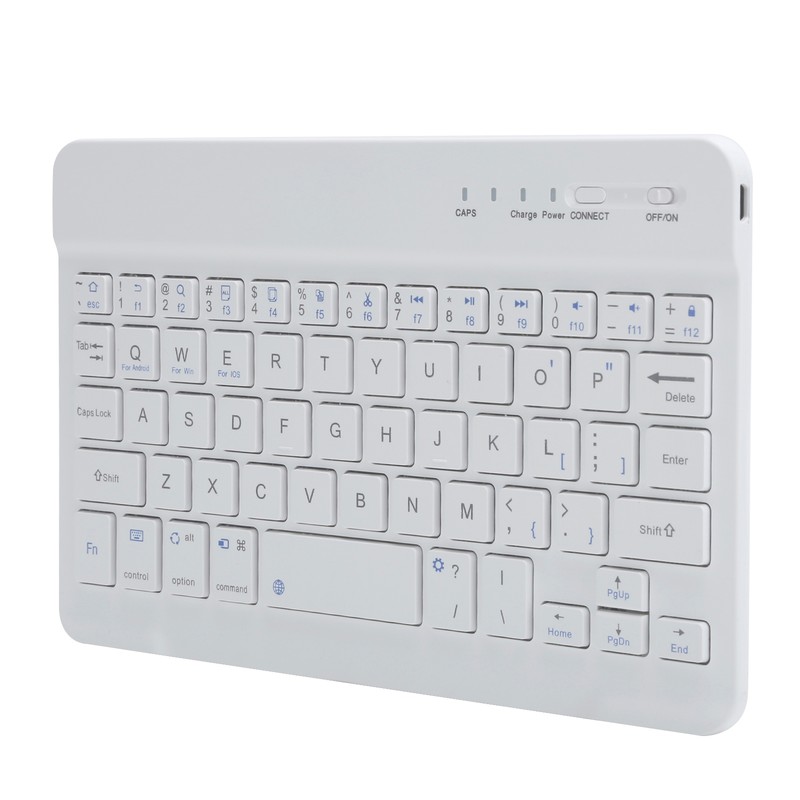 Mini Keyboard Bluetooth Portable 59 Keys Tablet Computer Supplies White