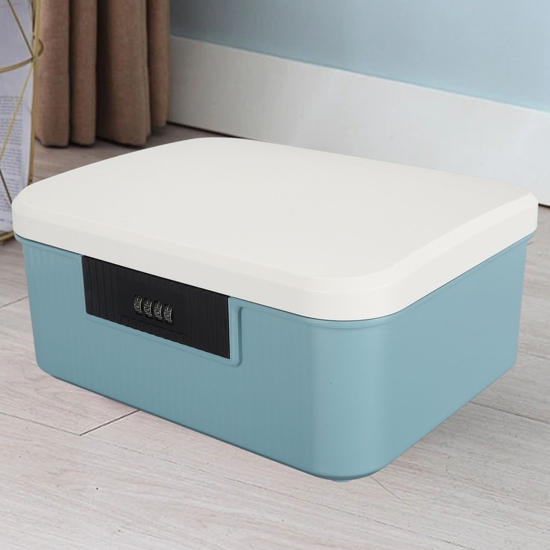 9L Capacity Lockable Storage Trunk for Files Document Organizer Double