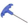 TA-VIGOR 1 x H2,5 T-Griff-Sechskantschlüssel, 2,5 mm S2-Stahl-T-Key-Inbusschlüssel für Fahrräder,