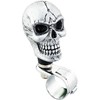 Lunsom Wheel Spinner Knob, Skull Shape Turning Driving Suicide Knob