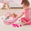 Baby Doll Bassinet Portable Carrier for 8-12 Inches Doll Accessories