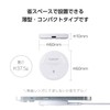 Elecom W-QA28WF Wireless Charger, 12 W, Qi Standard Compatible, Desktop