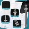 Endea Graduation Mixed Double Color Tassel with Silver Date Drop