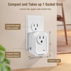 SURAIELEC Wireless Wall Switch Remote Control Outlet, No Wiring Needed,
