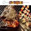 20 x roulade needles, stainless steel kebab skewers, 20 cm