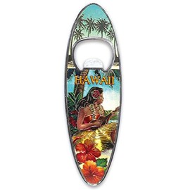 Magnetic Bottle Opener: Vintage Hawai'i