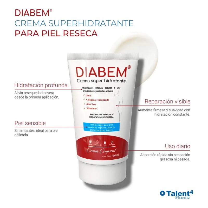Crema Super Hidratante | Diabem | Para Piel Extra Seca