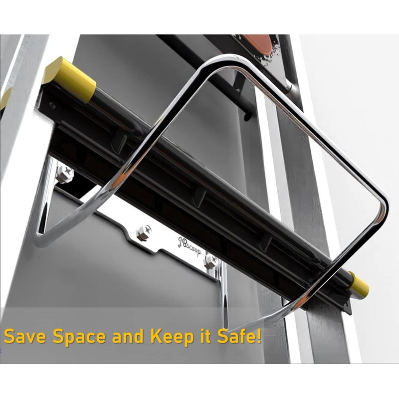 JBscoop 2 Ladder Hooks Wall Mount for Ladder Storage Strollers