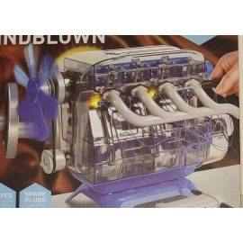 DISCOVERY MINDBLOWN Model Engine Kit - DIY (STEM) Four Cylinder Moving Parts Kit