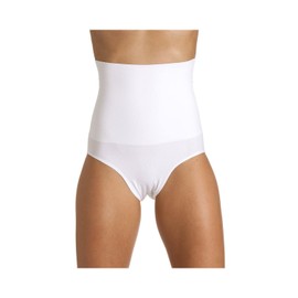 Camille Womens White Seamfree Shapewear Comfort Hi Waisted Control Brief Medium