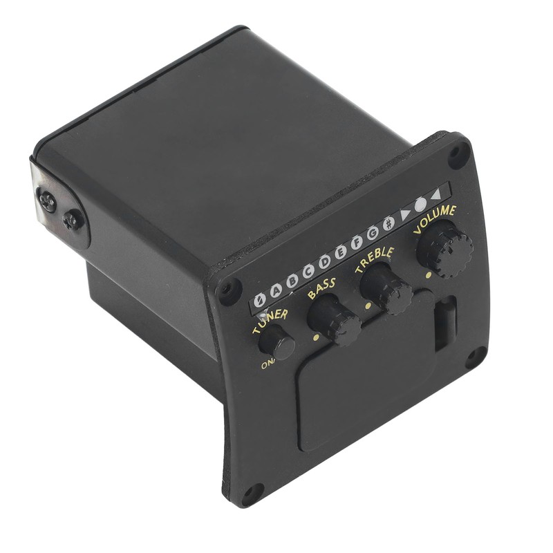 EQ01 Acoustic Guitar Tuner 2 Band EQ Black Guitar Tuner