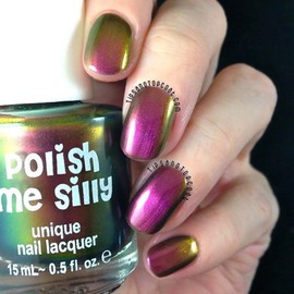 Polish Me Silly Rose Bud-Mega Multichrome- Multi-Color Shifting Polish: Custom-Blended Glitter Nail Polish/Indie Lacquer