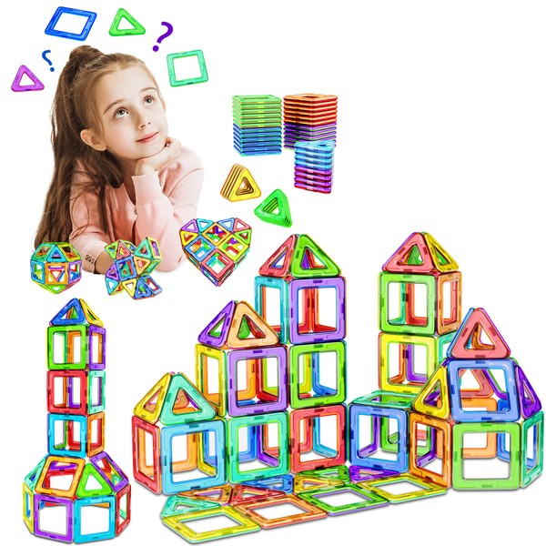 COOLJOY Magnetic Building Blocks | Magnetic Tiles for Kids |