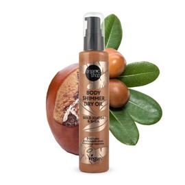Organic Shop Body Shimmer Dry Oil Gold Jojoba & Shea 100ml