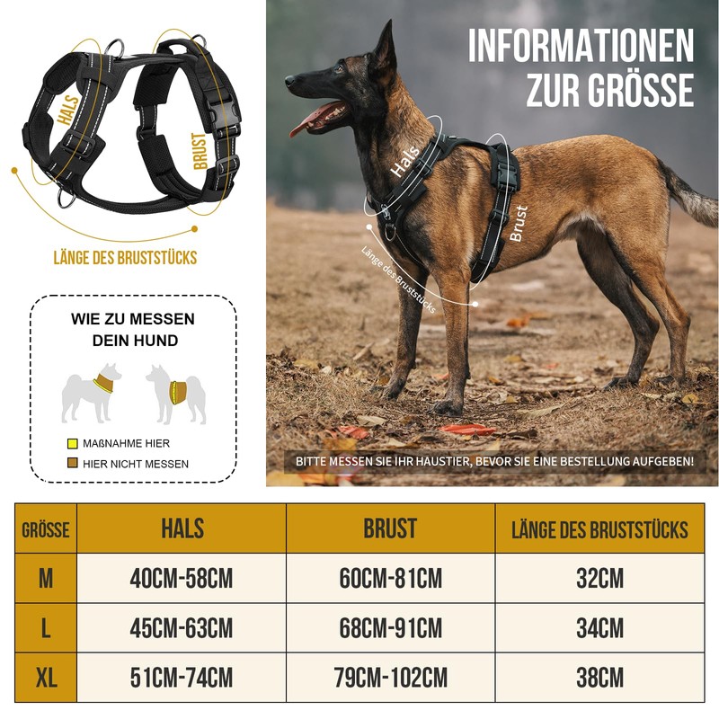 OneTigris Diesel Adjustable Tactical Harness, Soft Padded Chest Harness for