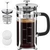 QUQIYSO French Press Coffee Maker 304 Stainless Steel French Press