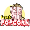 Fresh Popcorn 48" Concession Decal Sign cart Trailer Stand Sticker