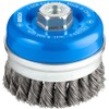 Bosch 1x PRO Steel Longlife Cup Brush, Knotted Wire for