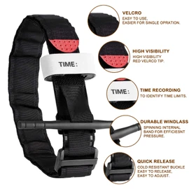 Upgrade Tourniquet Pouch with Tourniquet and Shear, Molle Tourniquet Holder, Tactical TQ Tourniquet, Trauma Tourniquets Scissors (khaki)