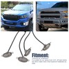 1V4 Smoke Lens Front Grille Driving Lights Amber LED Lamps