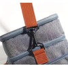 Ferni's Double Deck Insulated Lunch Bag, Dual Compartment Lunch Box