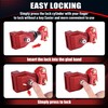 NAKAKEKO Plastic, Glad Hand Lock, Keyed Alike Pair (12-Pack) for