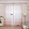 100 x 200 CM Butterfly Pattern Shadow Curtain Grommet Window