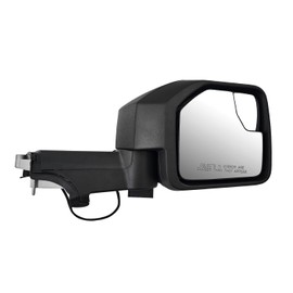 Right Passager Side Mirror Replacement for Ford Bronco 2021-2024 5-pins Power Heated Manual Folding w/Blind Spot Glass Black Texture Cover M2DZ17683BC M2DZ17D743G 128-12503 FO1320743