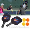 Pickleball Set 2 Rackets 4 Balls 1 Racket Bag Glass