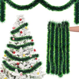 10 m Christmas Garland, badaren Garland for Christmas Decoration, Fir Garland for Christmas, Green, for Stairs, Fireplace and Party