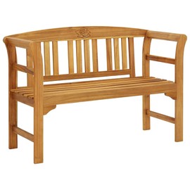 SKM Garden Bench Natural Wood Solid Acacia Wood Medium Durable,Brown (Weight 24.25KG)-6497