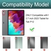 Keyboard Case for Tab P12 12.7in TPU Stand Cover with