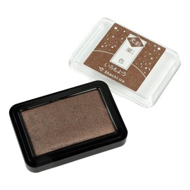 Shachihata HAC-1G-BR Stamp Pad, Iromoyo, Glow, Chestnut
