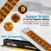 Partsam Submersible 17" Inch Thin Amber Led Turn Signal Light