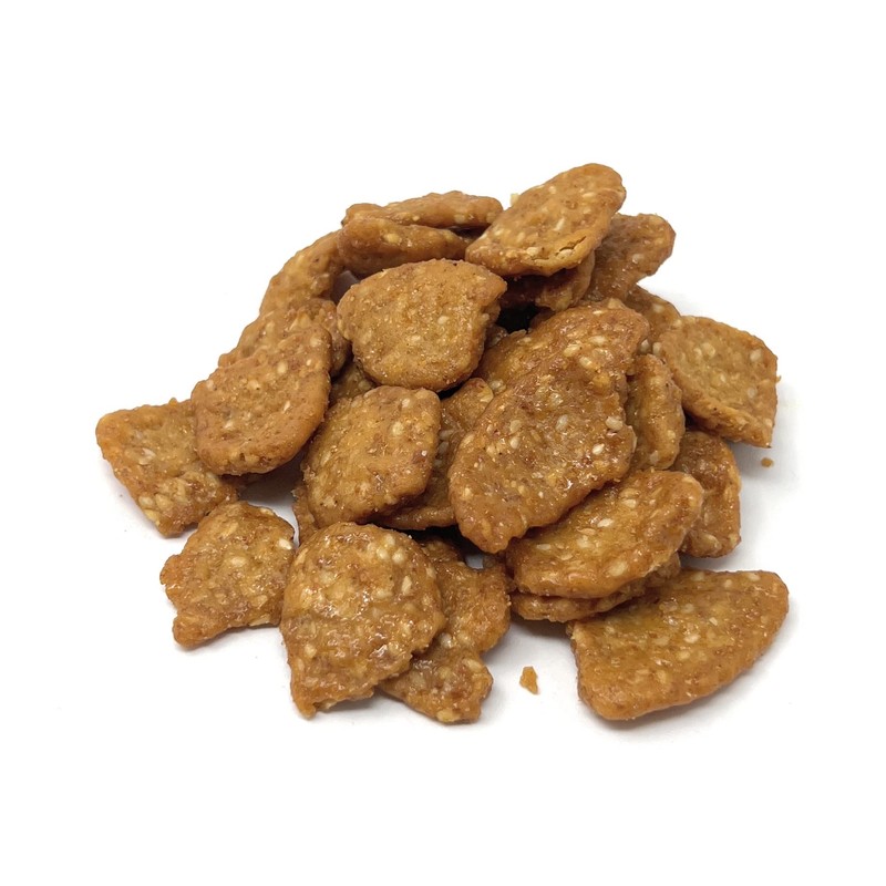 YANKEETRADERS Mini Sesame Chips, Honey Roasted, 2 Pounds, brown