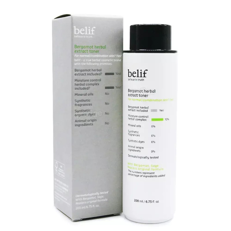 Belif 빌리프 베르가못 허벌 익스트랙트 토너 200ml Belif Bergamot Herbal