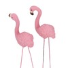 4 Pcs Pink Flamingo Garden Statue Fine Details Stylish Vivid
