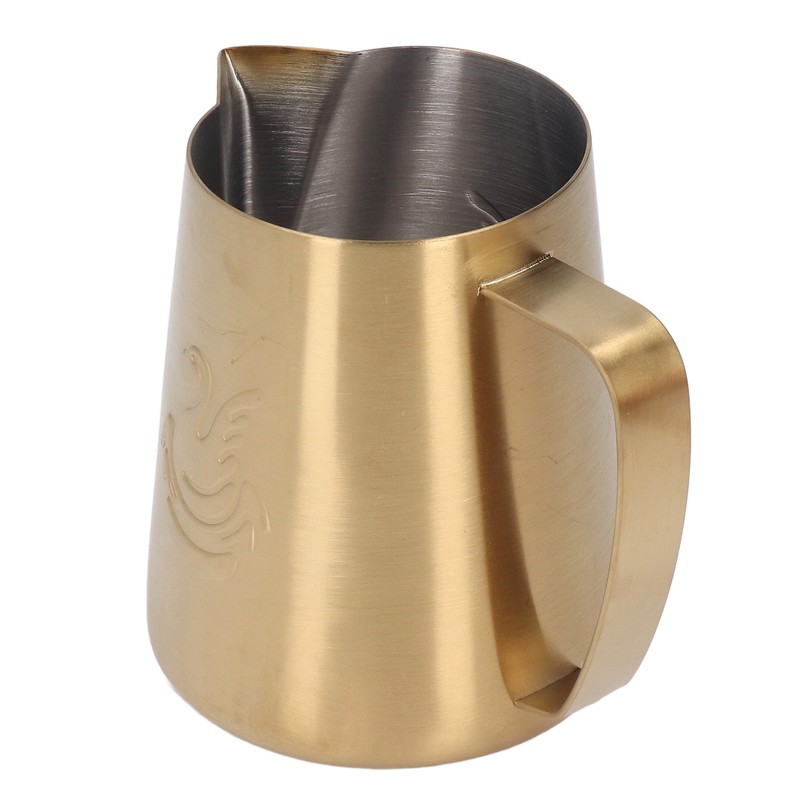Frothing Cup 420ML 304 Stainless Steel Streamlined Cup Body Design