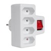 Maclean MCE217 - MCE217 Four-phase power socket with switch 4x2,5A