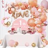 OuMuaMua パーティー飾り 風船セット 151個 バルーン風船 ローズゴールド ピンク ホワイト 紙吹雪バルーン 結婚式