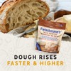 Fleischmann's Bread Booster improves dough as kneading is easier, dough