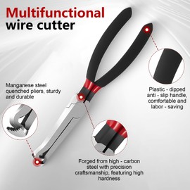 3-Piece Electrical Disconnect Pliers Set – 60° Angled & Straight Automotive Connector Pliers with Double-Ended Separator Tool, Non-Slip Grip for Wiring Harness & Sensors – Ideal for Gifts for Men