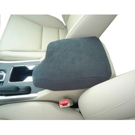 Car Console Covers Plus Made in USA Designed for Subaru Crosstrek & Subaru Impreza 2017-2023 Fleece Auto Armrest Center Console Cover Protector Dark Gray