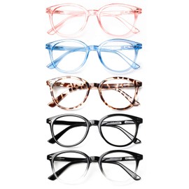 SIGVAN 3 Pack Reading Glasses Spring Hinge Stylish Readers Black/Tortoise for Men and Women (5 Pack Mix, 3.50, x)